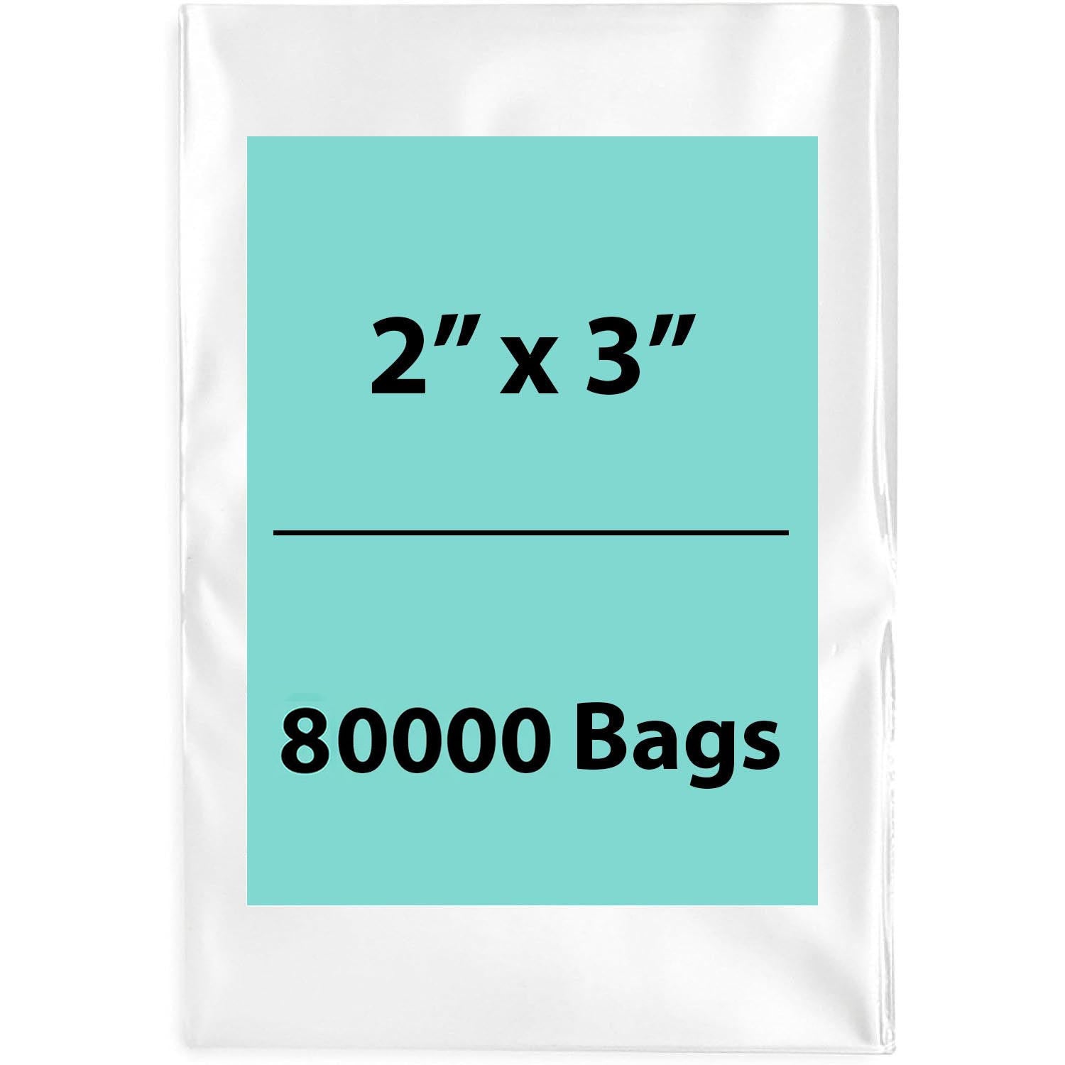 LDPE Clear poly bag 2X3 inch 80000 Bags