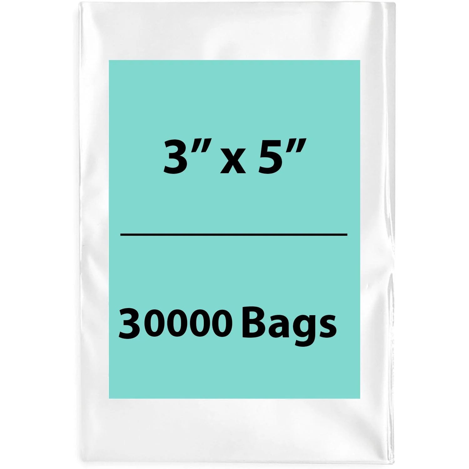 Clear Poly Bags 3"X5" 1.5 Mil 30000 Bags