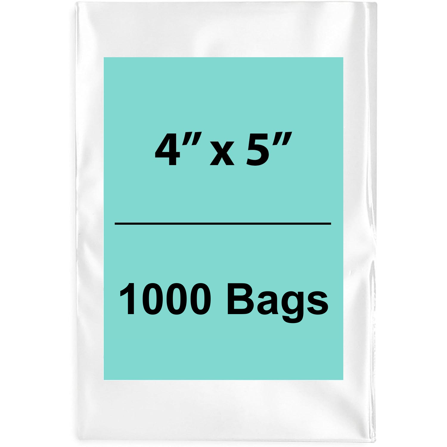 Clear Flat poly Bags 4"X5" 1.5 Mil 1000 Bags
