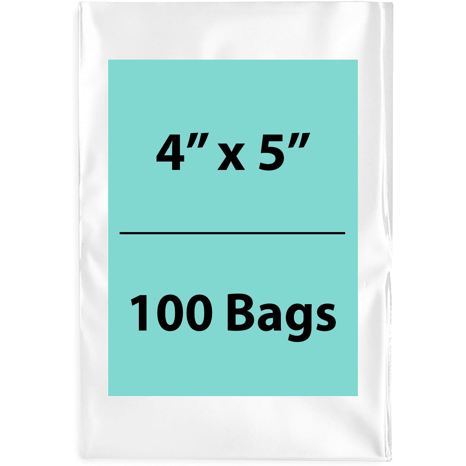 Clear Flat poly Bags 4"X5" 1.5 Mil 100 Bags