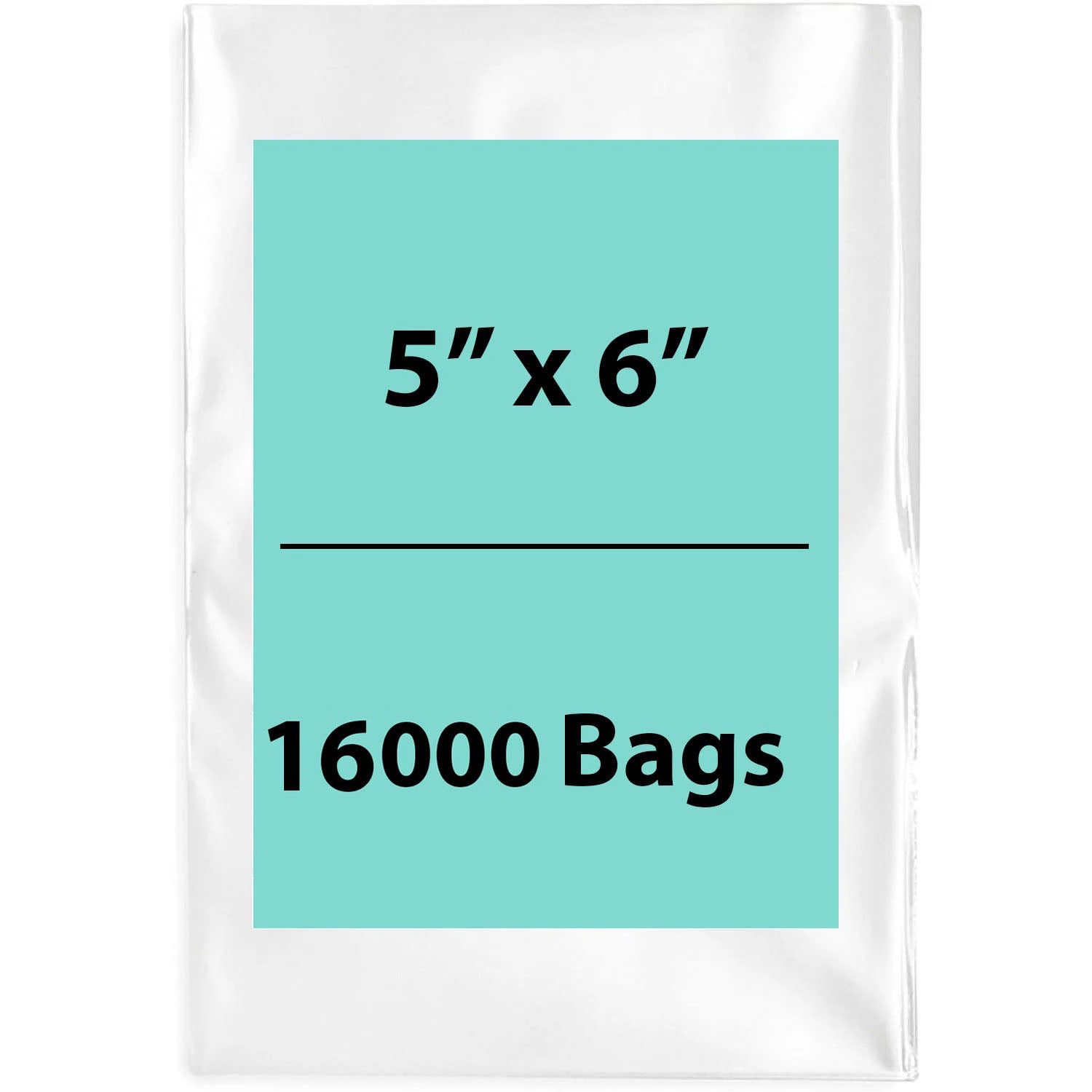 Clear Poly Bags 5"X6" 1.5 Mil LDPE 16000 Bags