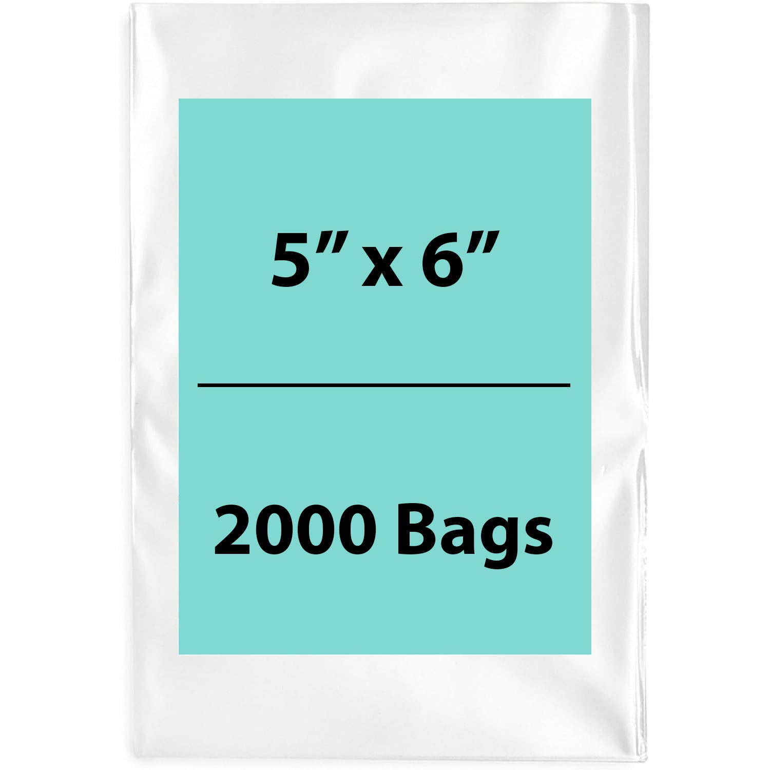 Clear Poly Bags 5"X6" 1.5 Mil LDPE 2000 Bags