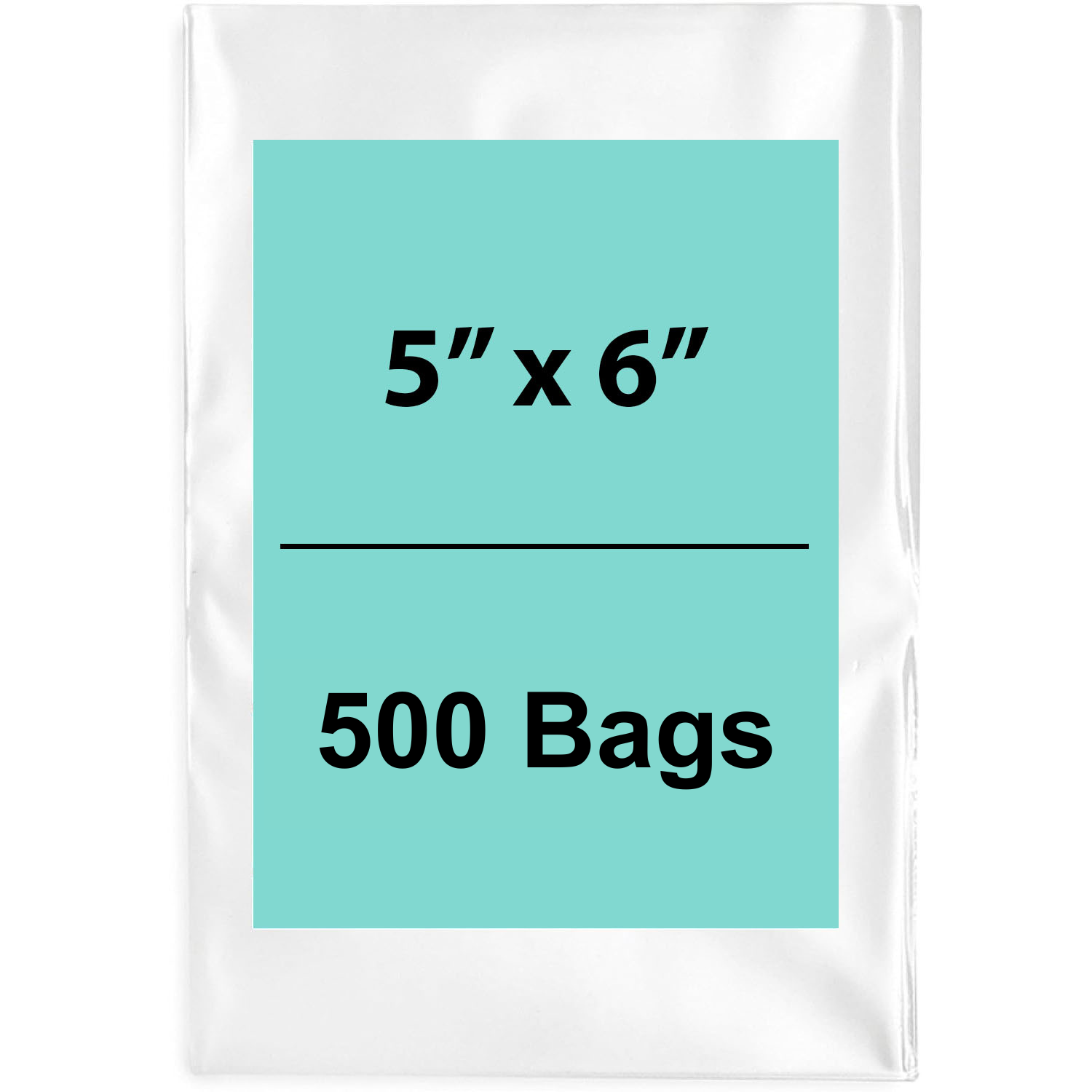 Clear Poly Bags 5"X6" 1.5 Mil LDPE 500 Bags