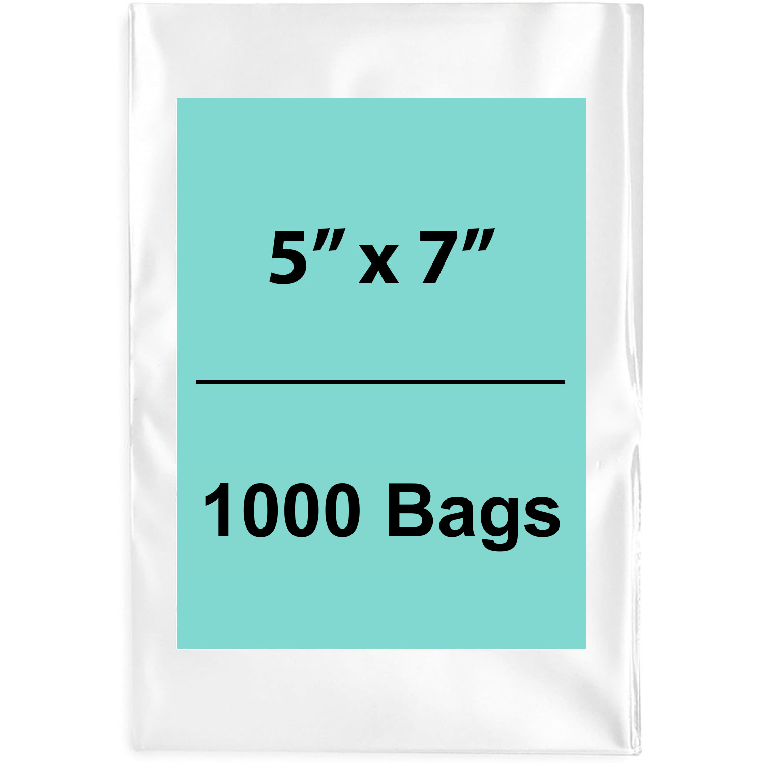 Clear Poly bags 1.5 Mil 5"x7" LDPE 1000 Bags