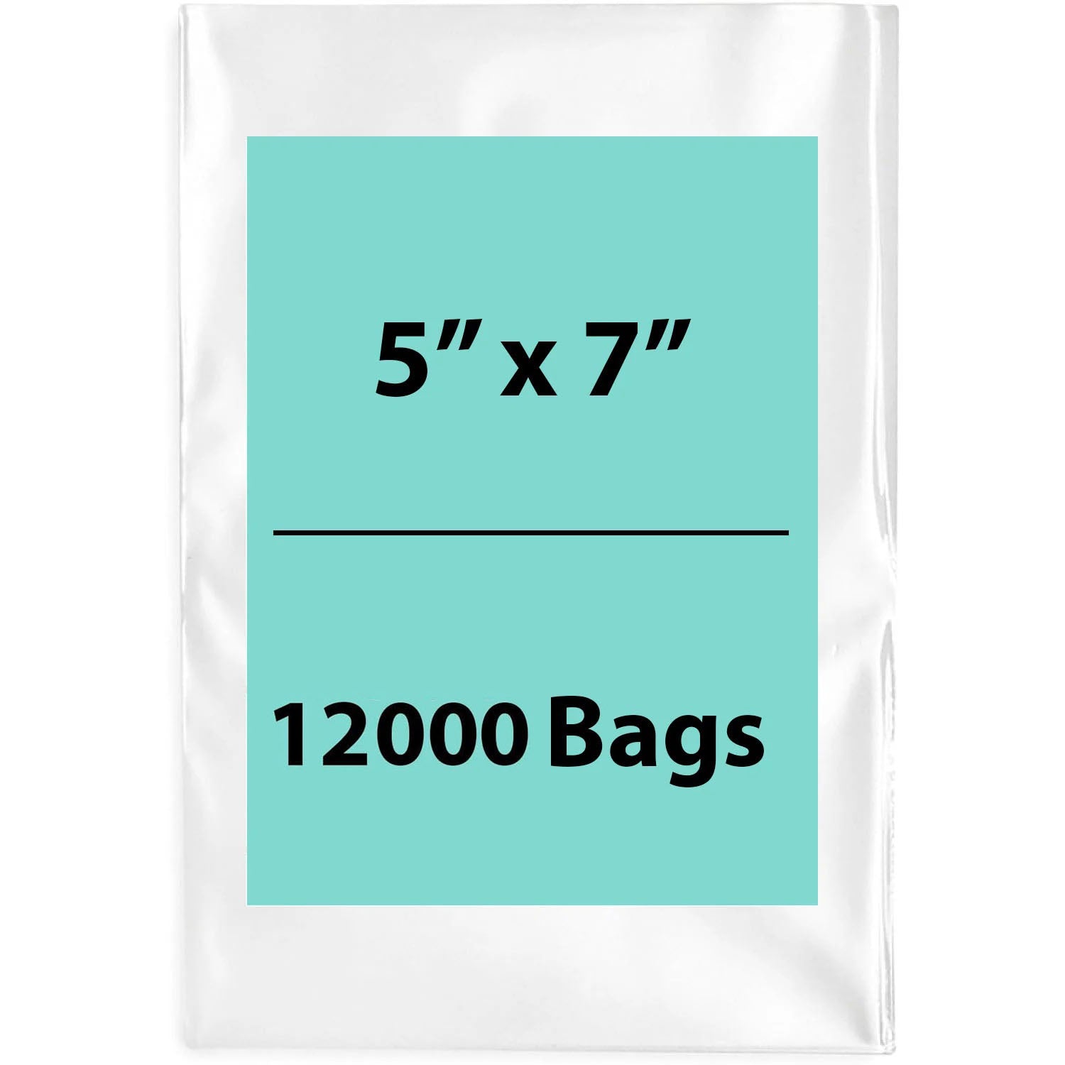 Clear Poly bags 1.5 Mil 5"x7" LDPE 12000 Bags