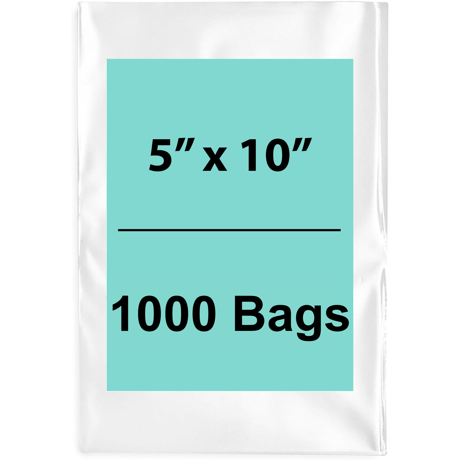 Clear Poly Bags 5"X10" 1.5 Mil 1000 Bags