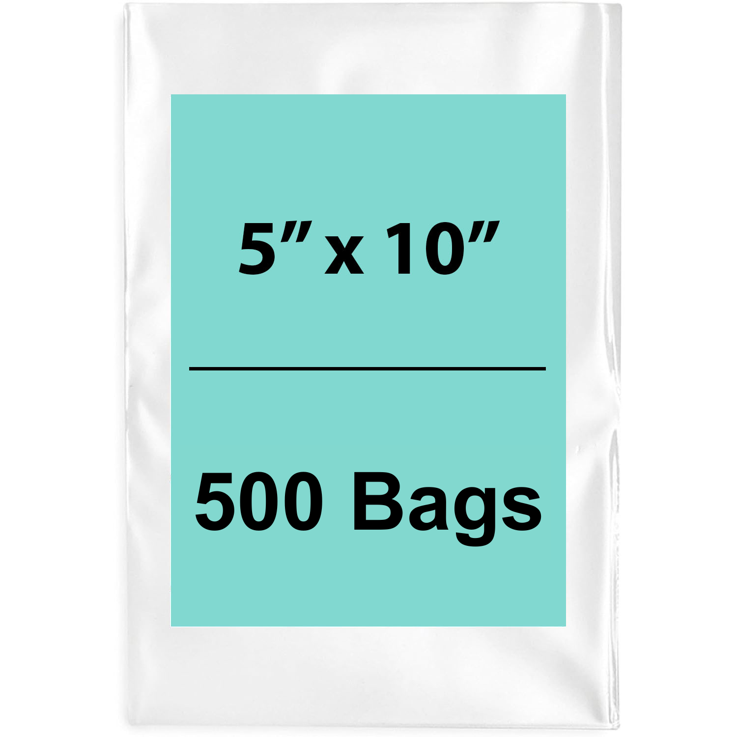 Clear Poly Bags 5"X10" 1.5 Mil 500 Bags