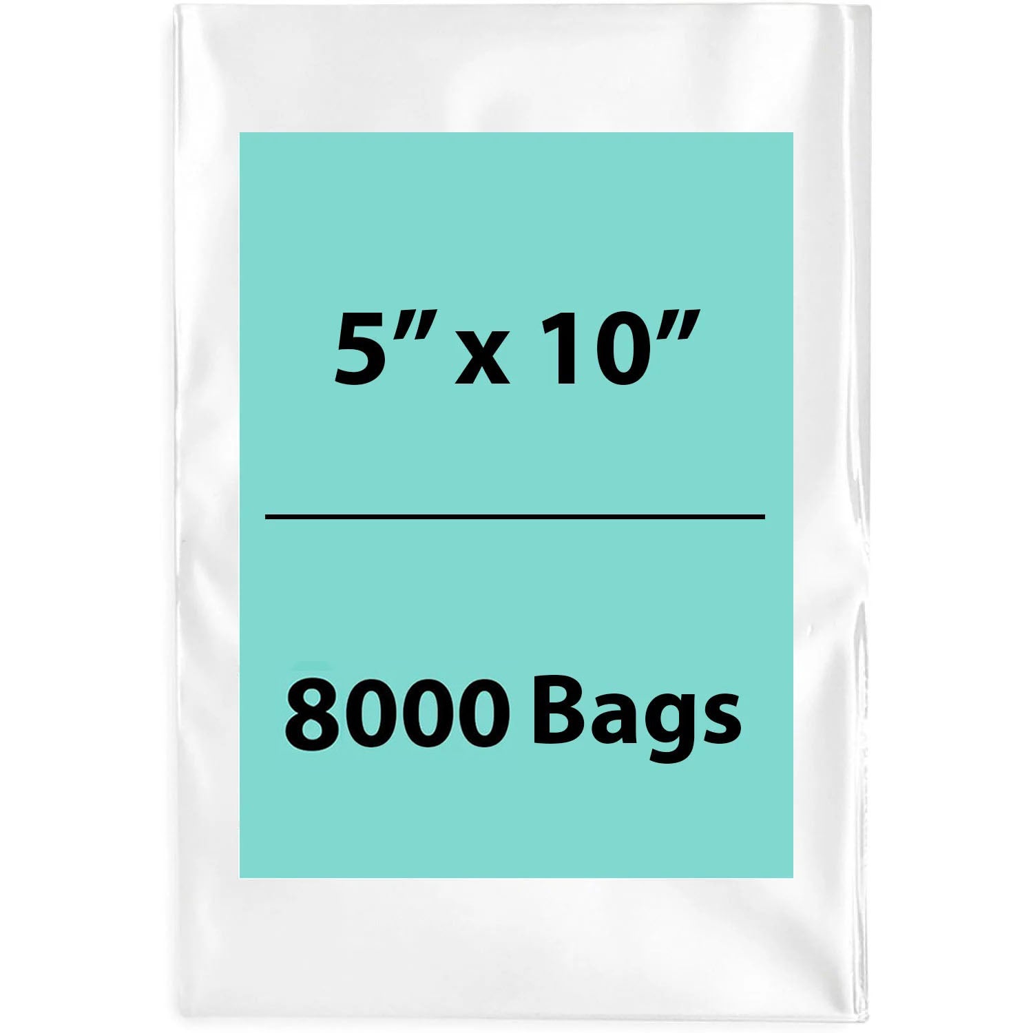 Clear Poly Bags 5"X10" 1.5 Mil 8000 Bags