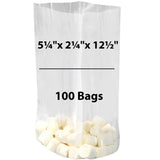 Clear Gusseted Poly Bags Size:5.25 Inch x 2.25 Inch x 12.5 Inch thickness: 1.5 Mil