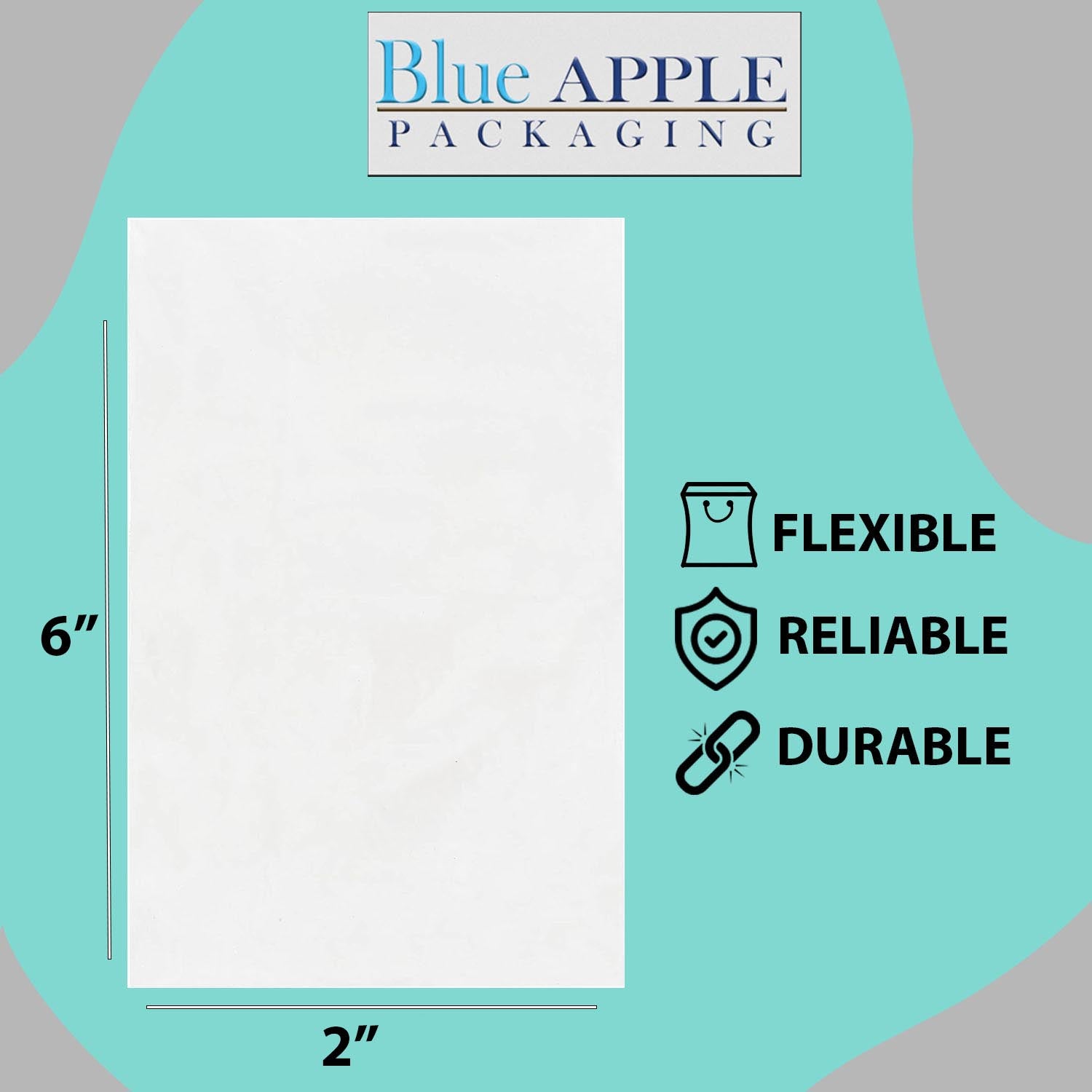 Clear Poly Bags 2 Mil Size: 2 inch (width) X 6 inch (height)