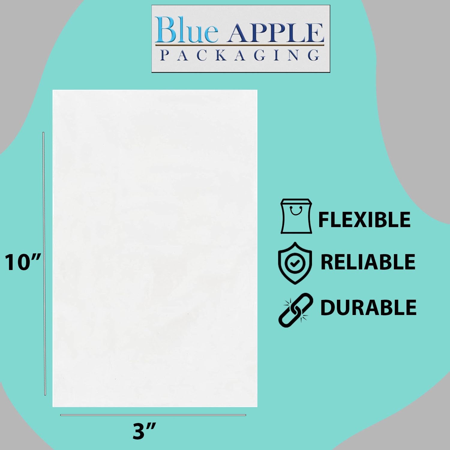 Clear Poly Bags 2 Mil Size: 3 inch (width) X 10 inch (height)