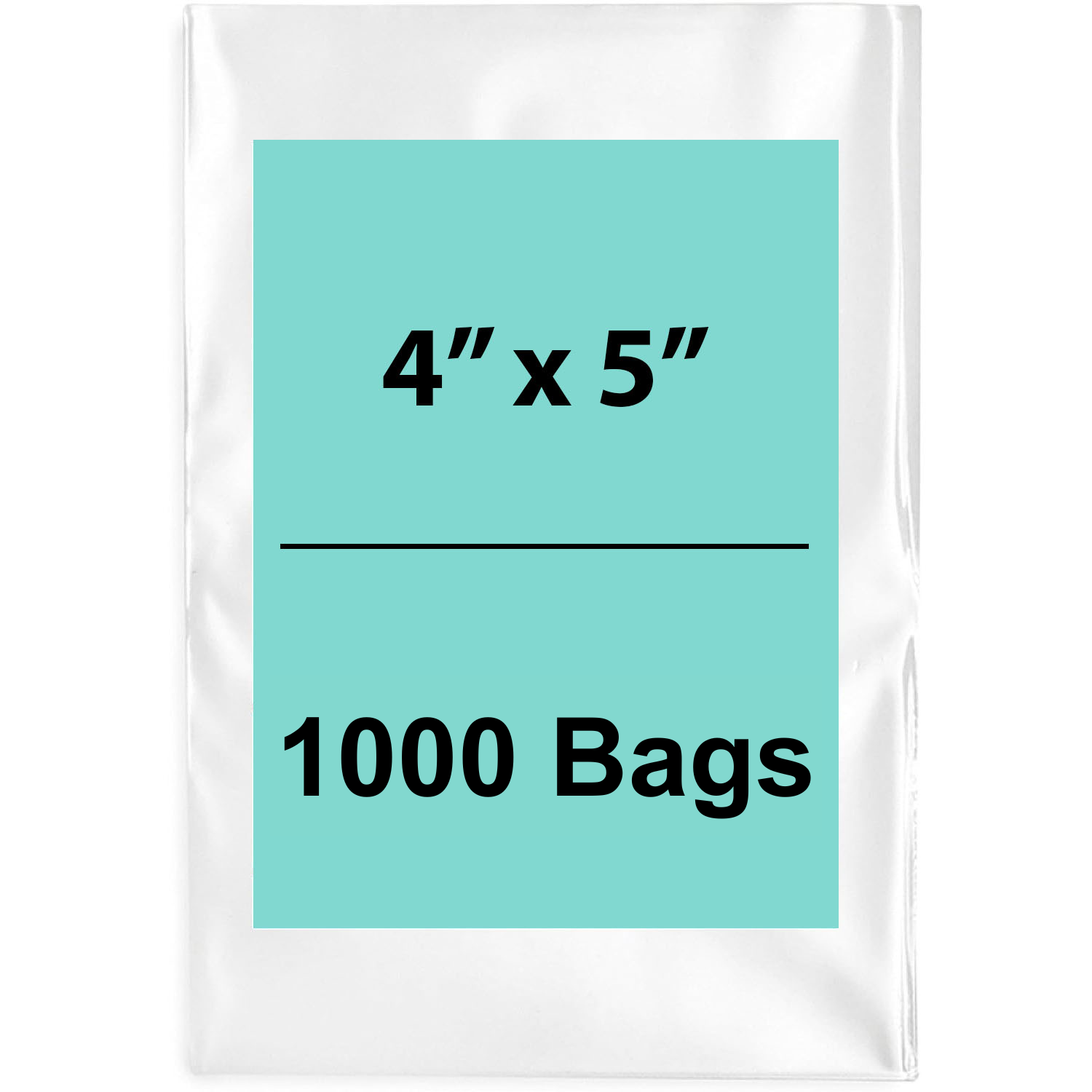 4X5 inches Clear Flat Poly Bags 2Mil Open Top (LDPE)