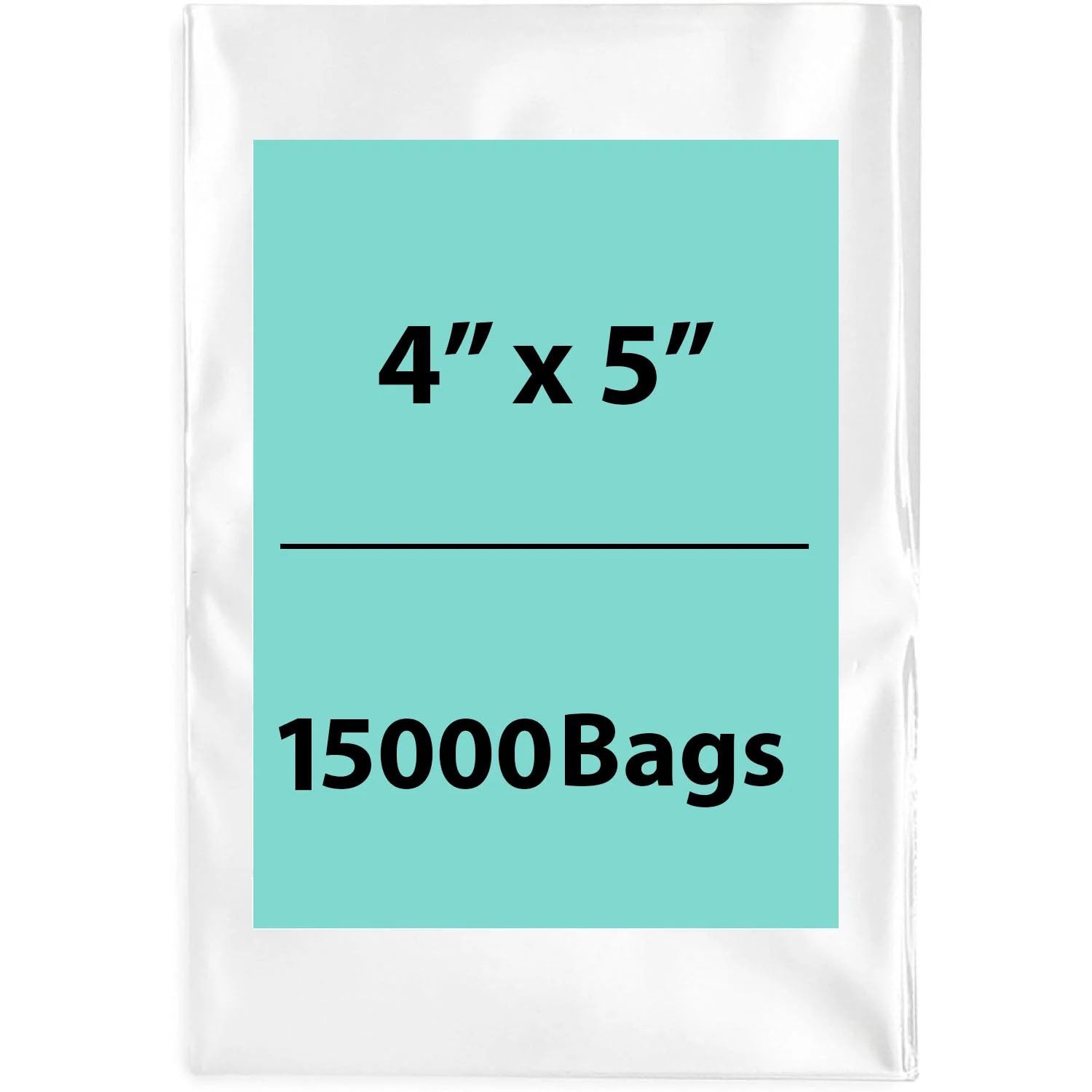 LDPE 2Mil Clear Poly Bags 4X5 inches 15000 Bags