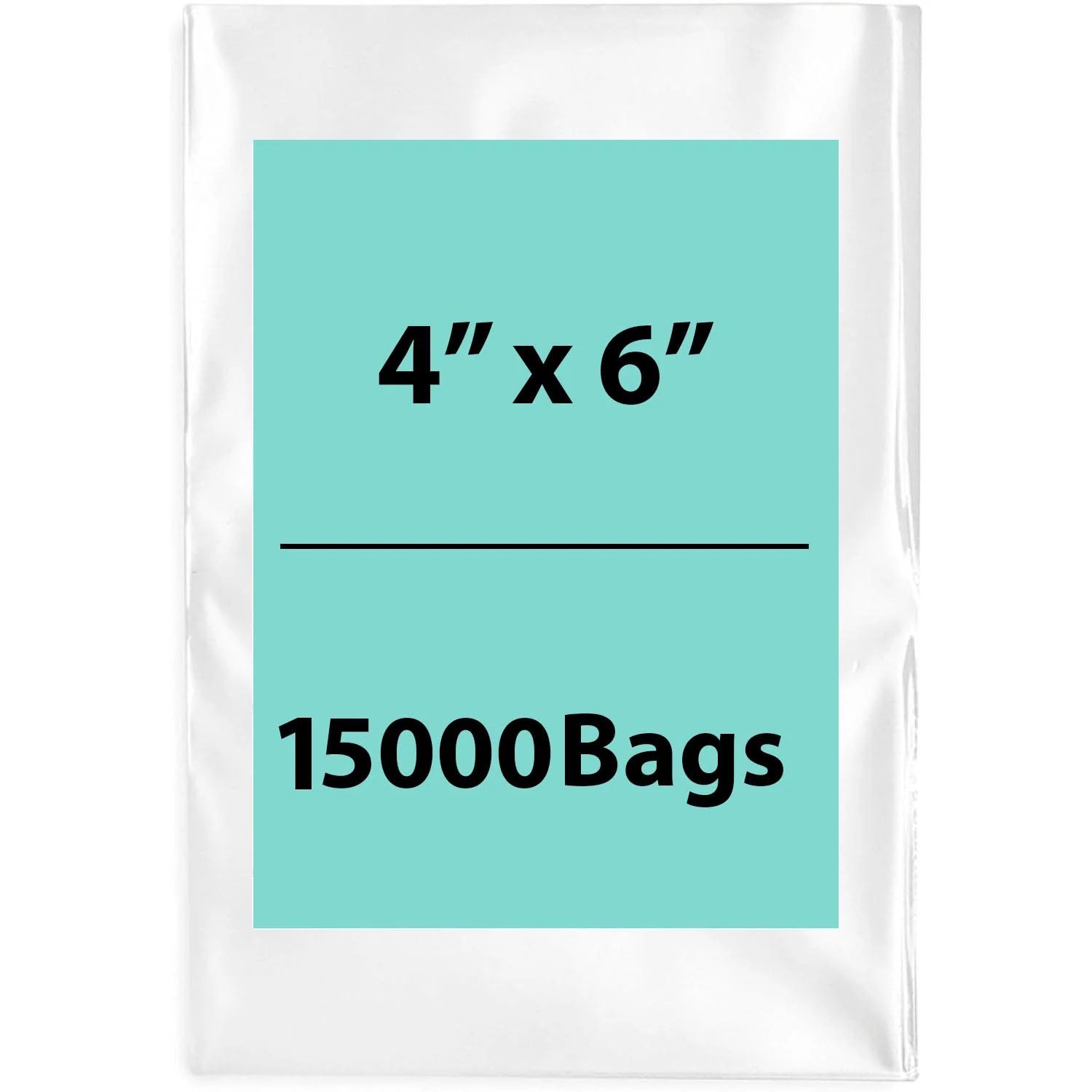 LDPE 2Mil Clear Poly Bags 4X6 inches 15000 Bags