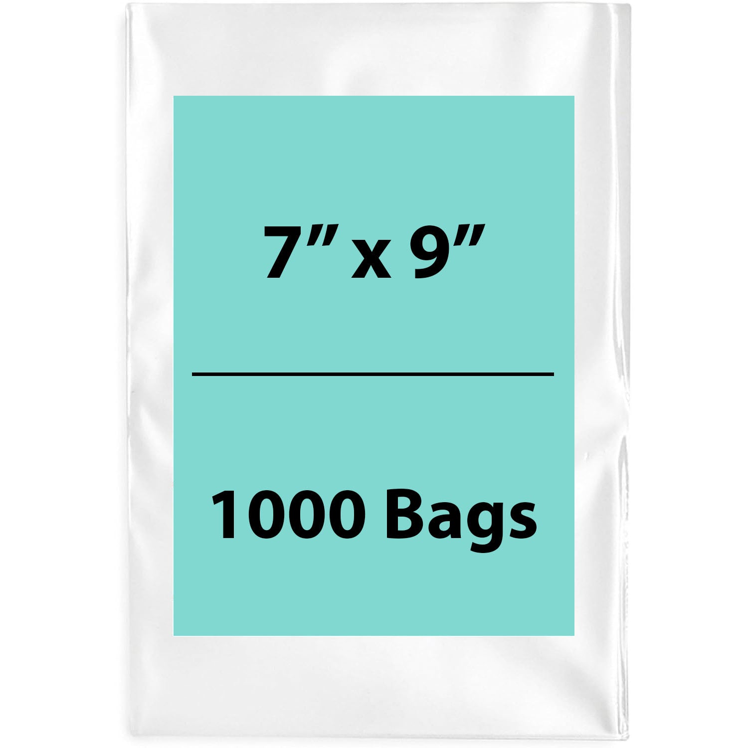 Clear Poly Bags 2 Mil Size: 7 inch (width) X 9 inch (height) Pack of 1000 Bags