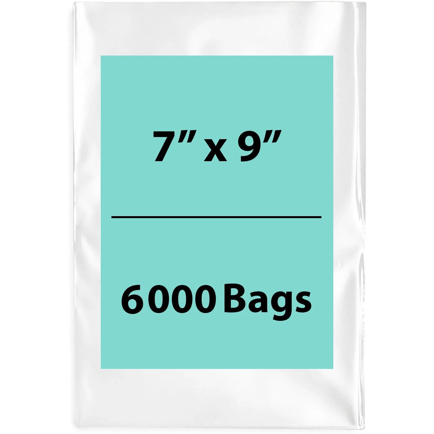 LDPE 2Mil Clear Poly Bags 7X9 inches 6000 Bags
