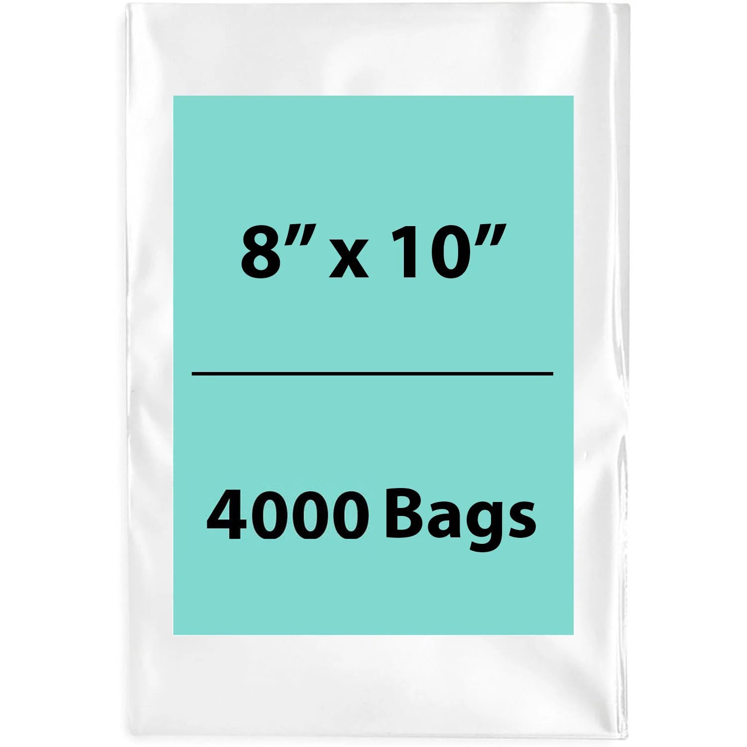 LDPE 2Mil Clear Poly Bags 8X10 inches 4000 Bags