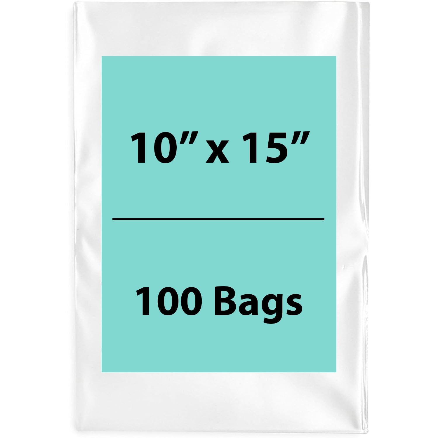 Clear Poly Bags 2 Mil Size: 10 inch (width) X 15 inch (Height) Pack of 100 Bags