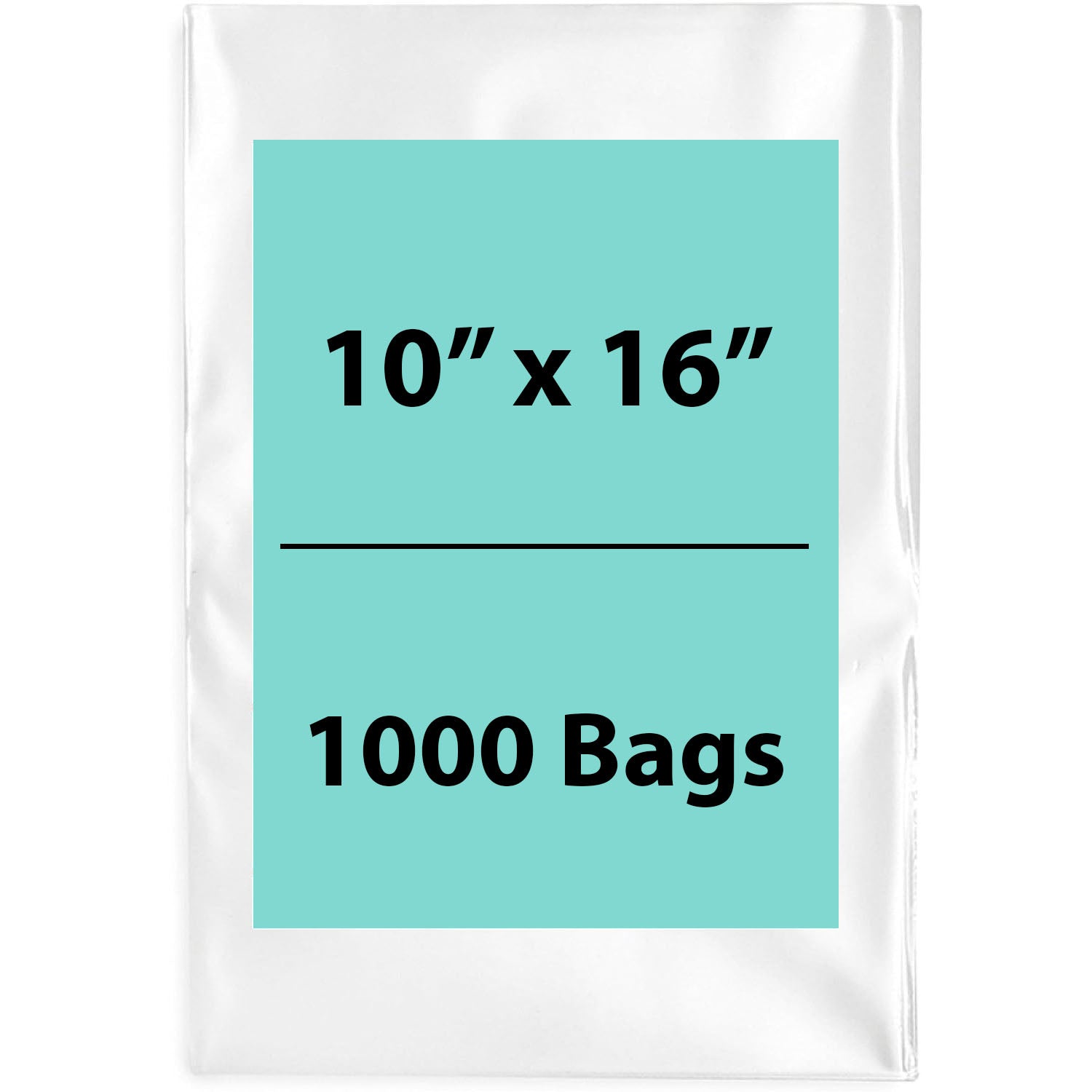 Clear Poly Bags 2 Mil Size: 10 inch (width) X 16 inch (Height) Pack of 1000 Bags