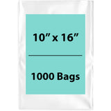 Clear Poly Bags 2 Mil Size: 10 inch (width) X 16 inch (Height) Pack of 1000 Bags
