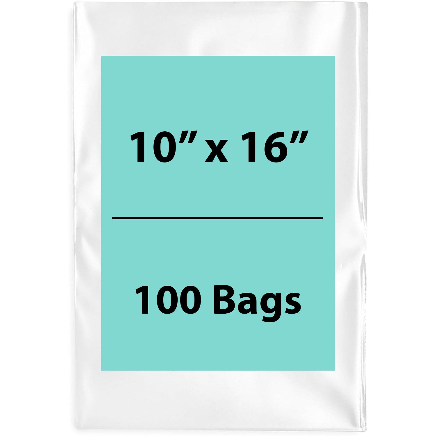 Clear Poly Bags 2 Mil Size: 10 inch (width) X 16 inch (Height) Pack of 100 Bags