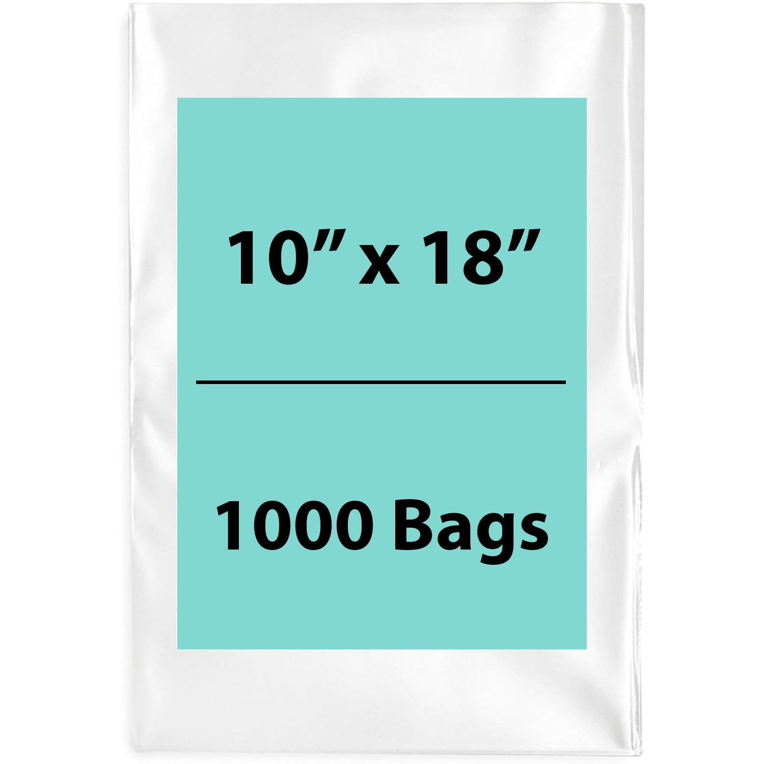 Clear Poly Bags 2 Mil Size: 10 inch (width) X 18 inch (Height) Pack of 1000 Bags