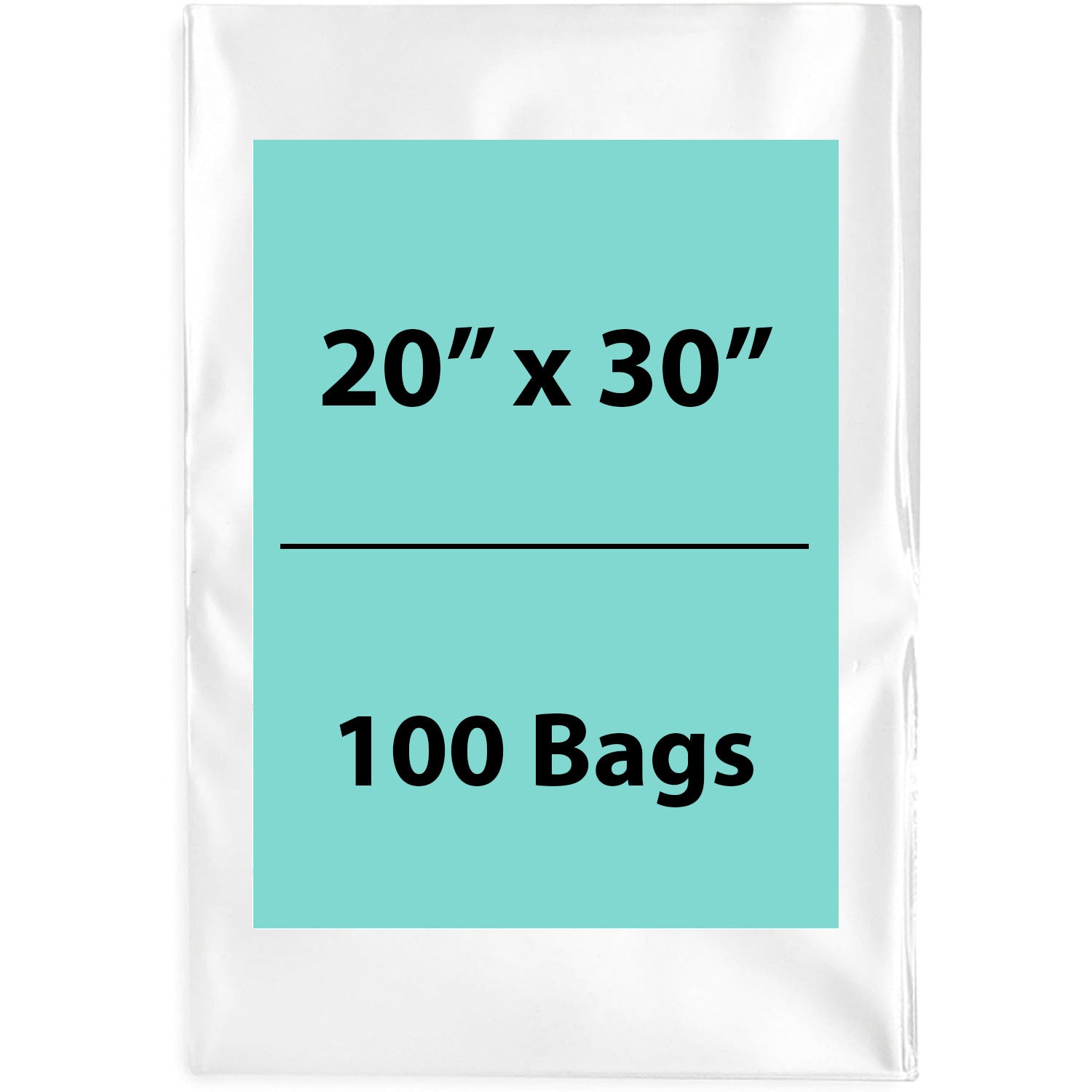 Clear Poly Bags 2 Mil Size: 20 inch (width) X 30 inch (Height) Pack of 100 Bags