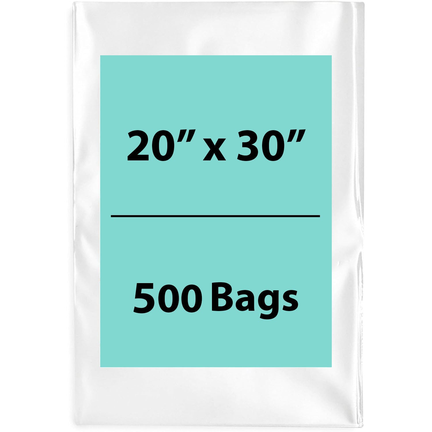 LDPE 2Mil Clear Poly Bags 20X30 inches 500 Bags