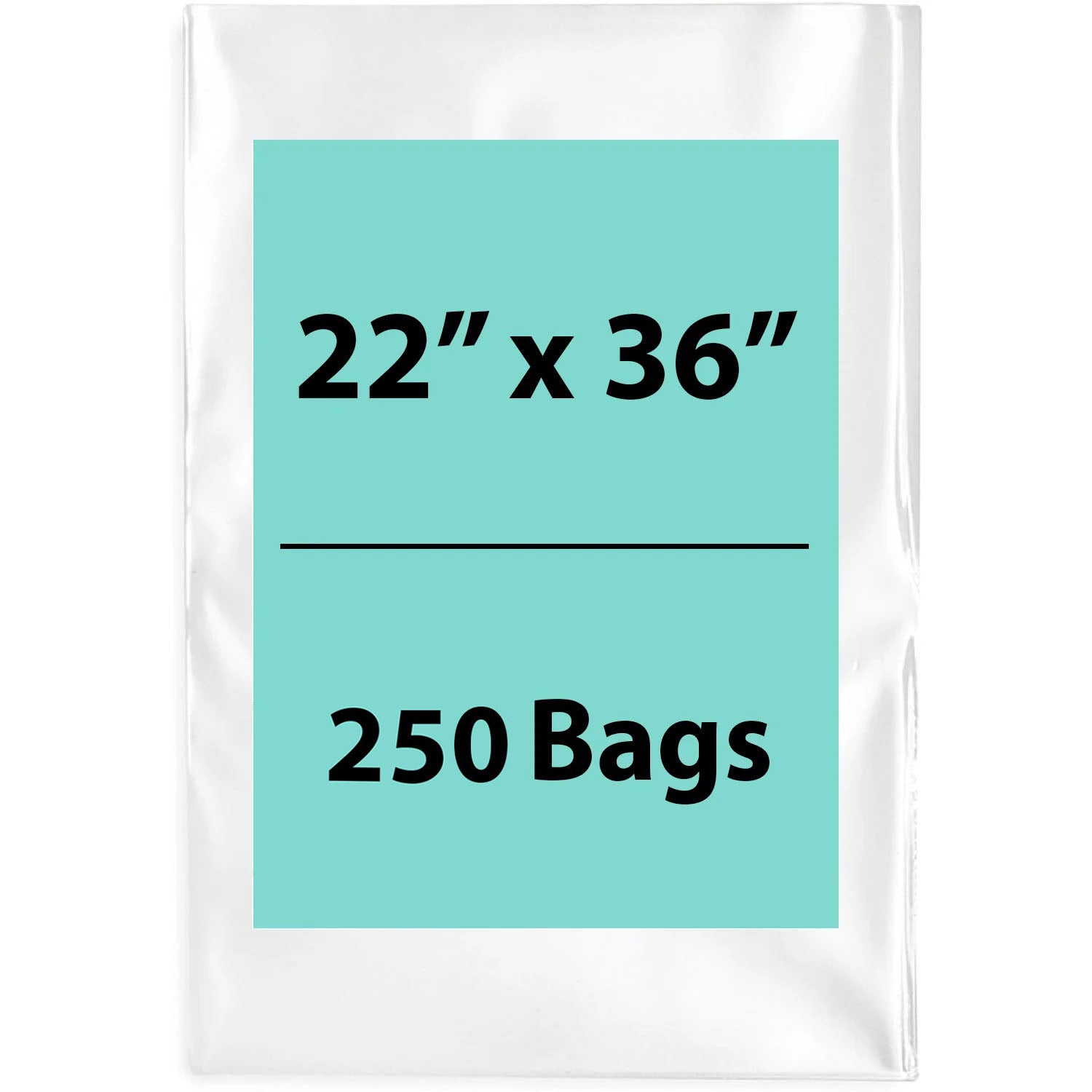 LDPE 2Mil Clear Poly Bags 22X36 inches 2000 Bags