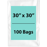 Clear Poly Bags 2 Mil size: 30 inch (width) X 30 inch (Height) Pack of 100 Bags