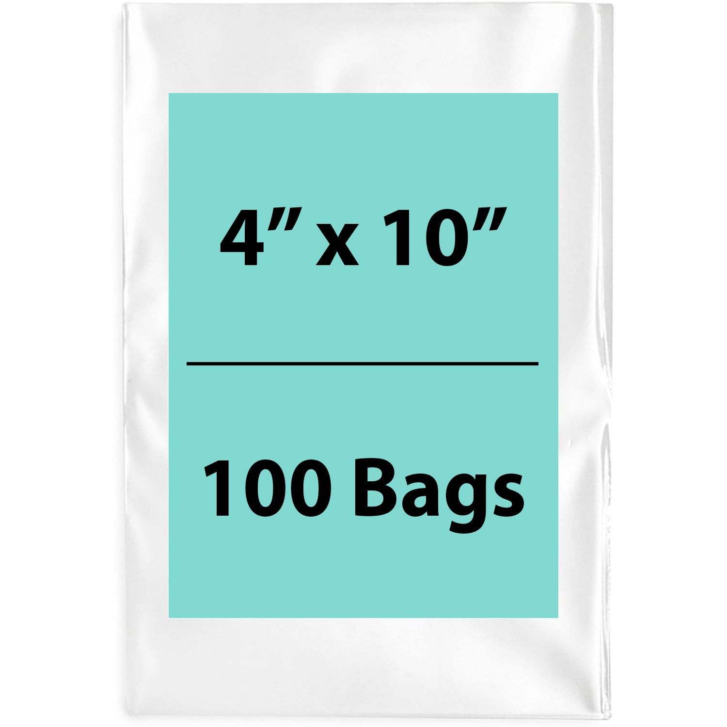 Clear Poly Bags 4"X10" 1.5 Mil 100 Bags