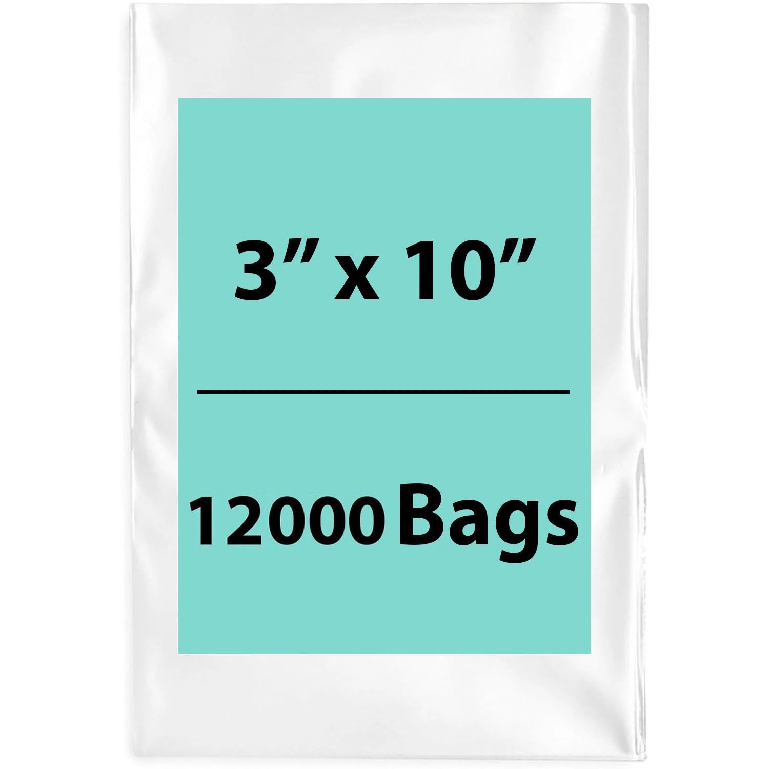 LDPE Clear Poly Bags 3X10 inches 12000 Bags