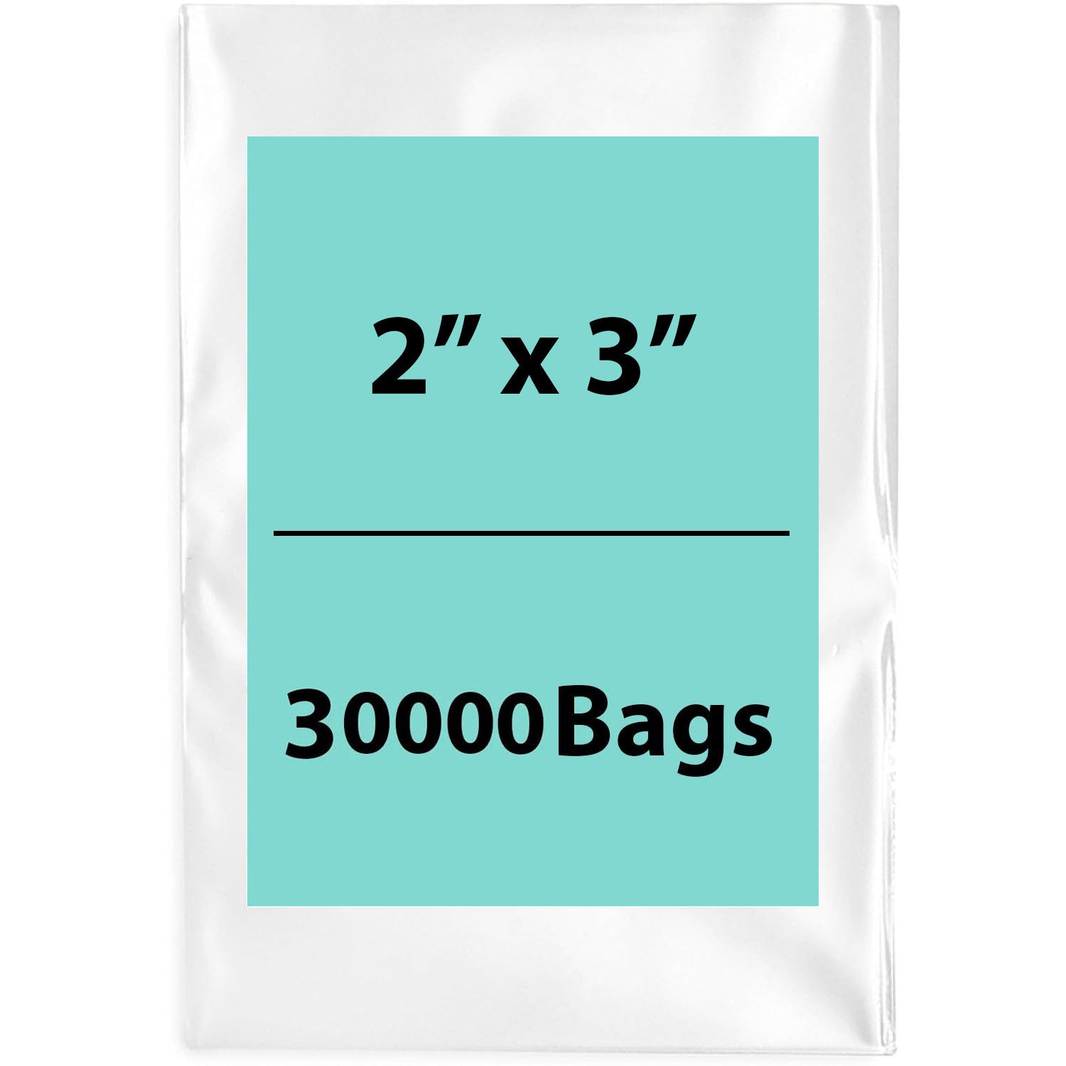 2X3 inches Clear Flat Poly Bags 4Mil Open Top (LDPE)
