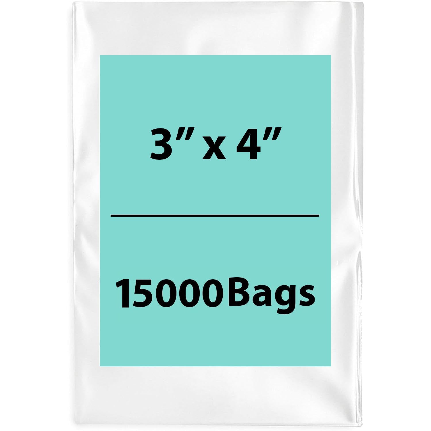 LDPE 4Mil Clear Poly Bags 3X4 inches 15000 Bags