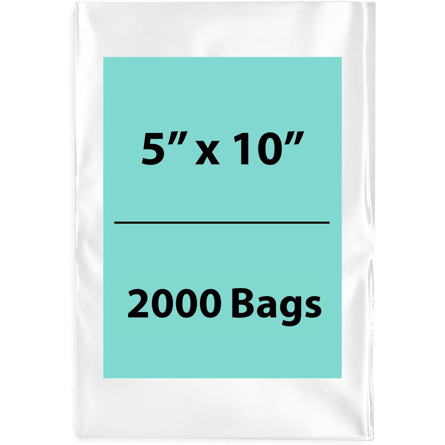 LDPE 4Mil Clear Poly Bags 5X10 inches 2000 Bags