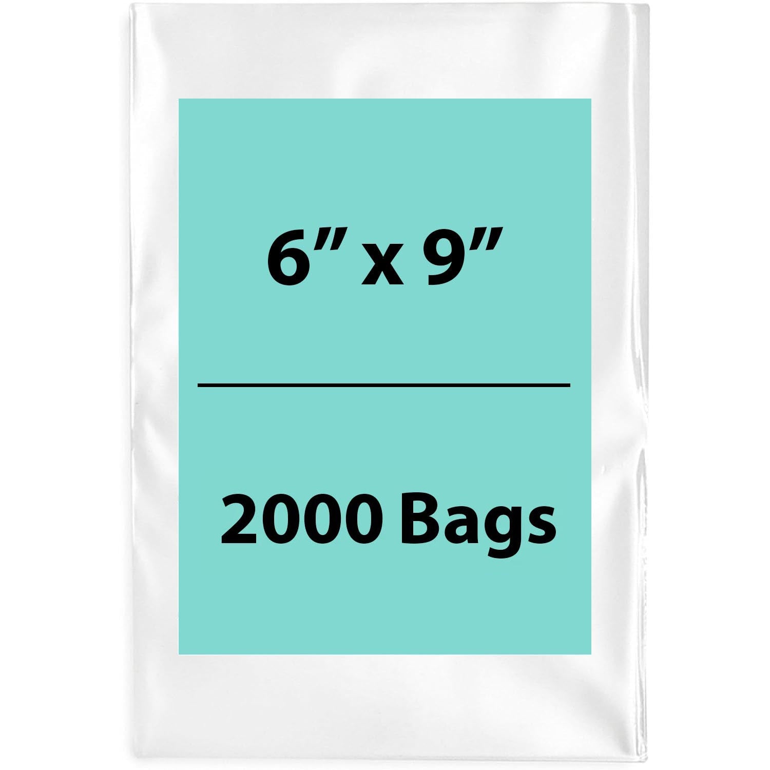 LDPE 4Mil Clear Poly Bags 6X9 inches 2000 Bags