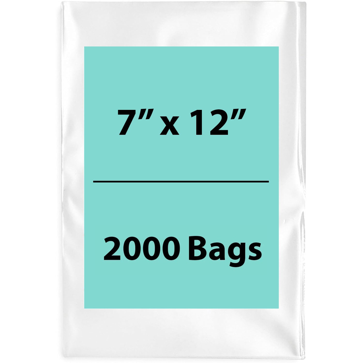 LDPE 4Mil Clear Poly Bags 7X12 inches 2000 Bags