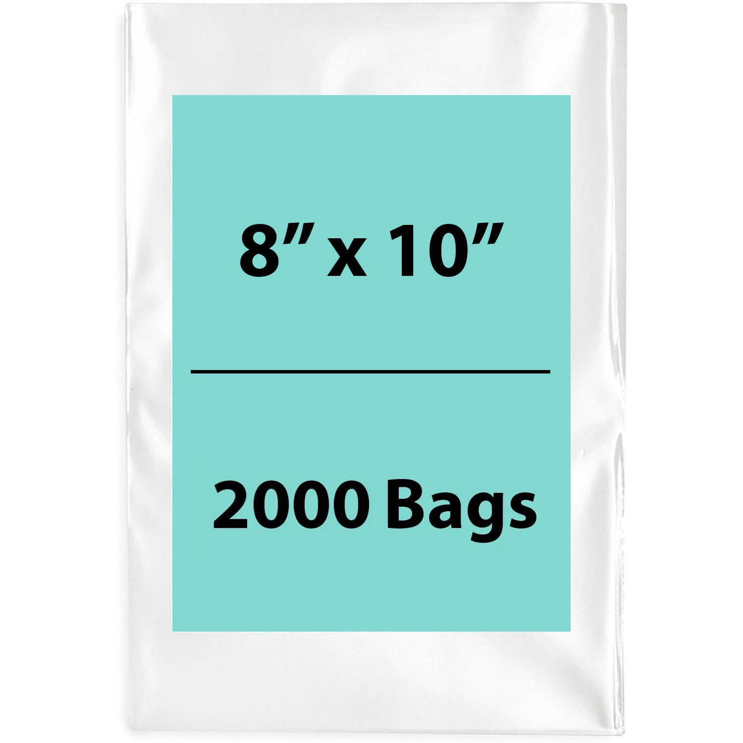 LDPE 4Mil Clear Poly Bags 8X10 inches 2000 Bags