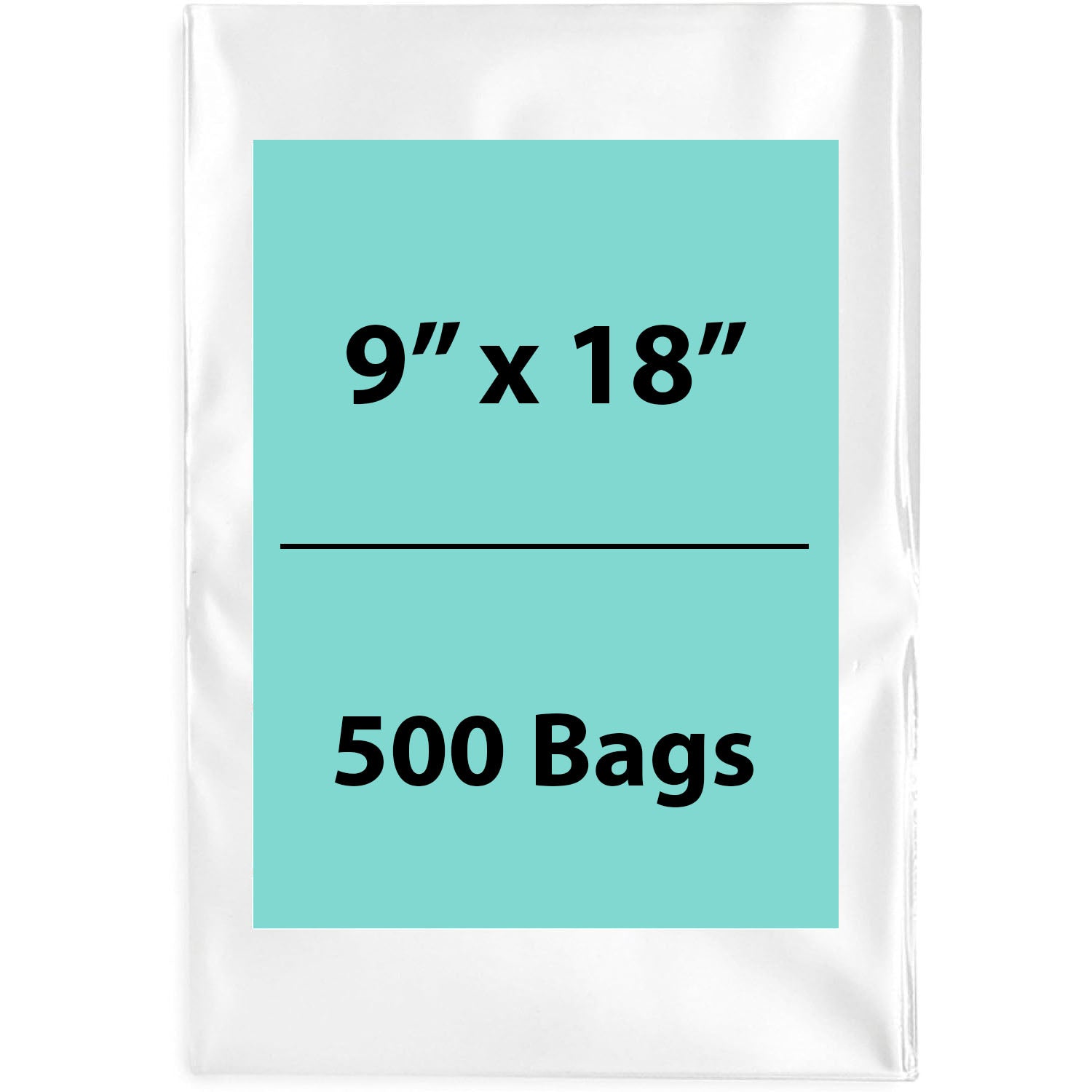 Clear poly bags Flat 9 inch (width) X 18 inch (Height) LDPE