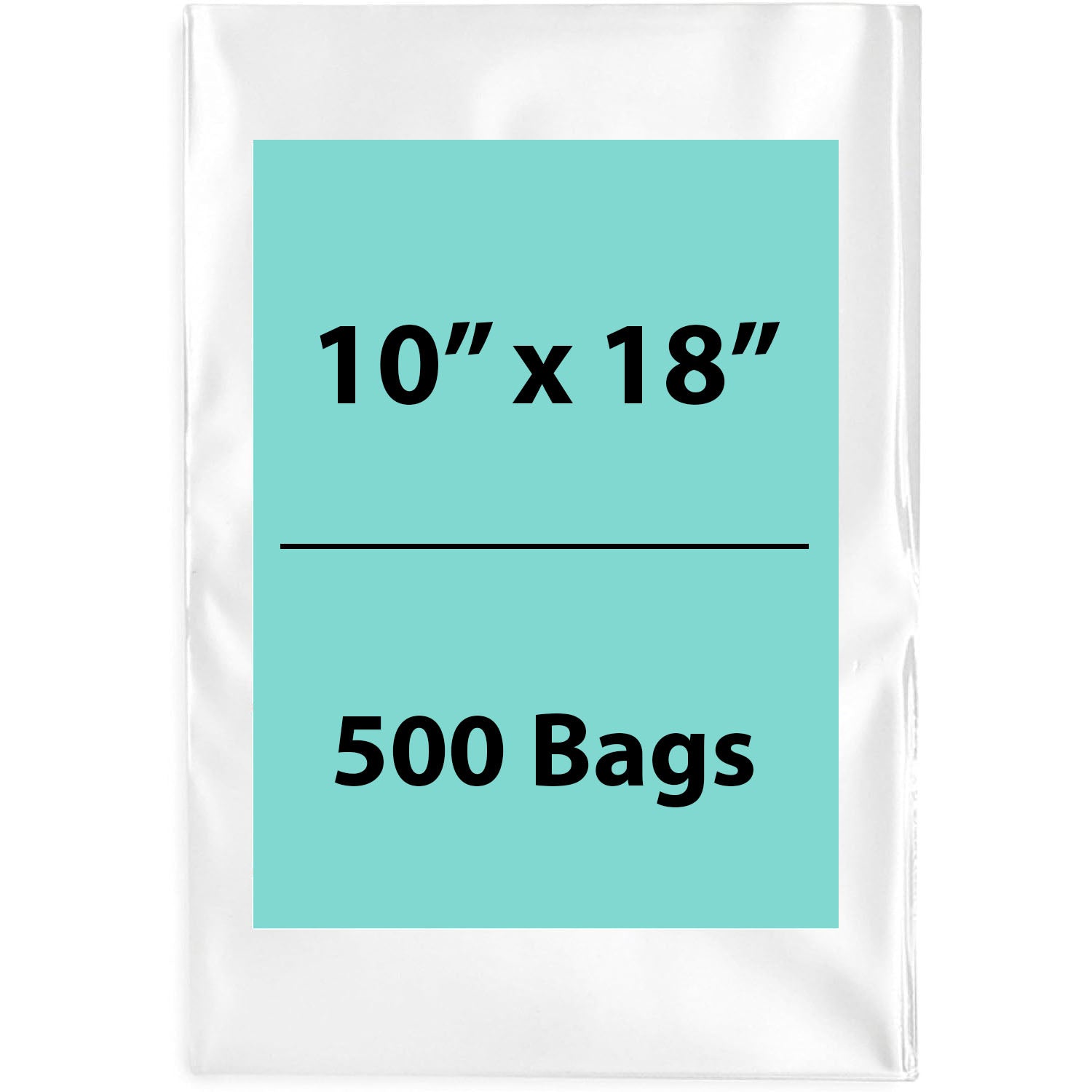 Clear poly bags Flat 10 inch (width) X 18 inch (Height) LDPE