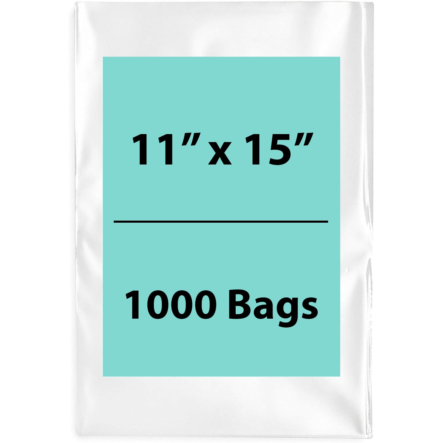 Clear poly bags Flat 11 inch (width) X 15 inch (Height) LDPE