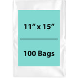 Clear poly bags Flat 11 inch (width) X 15 inch (Height) LDPE