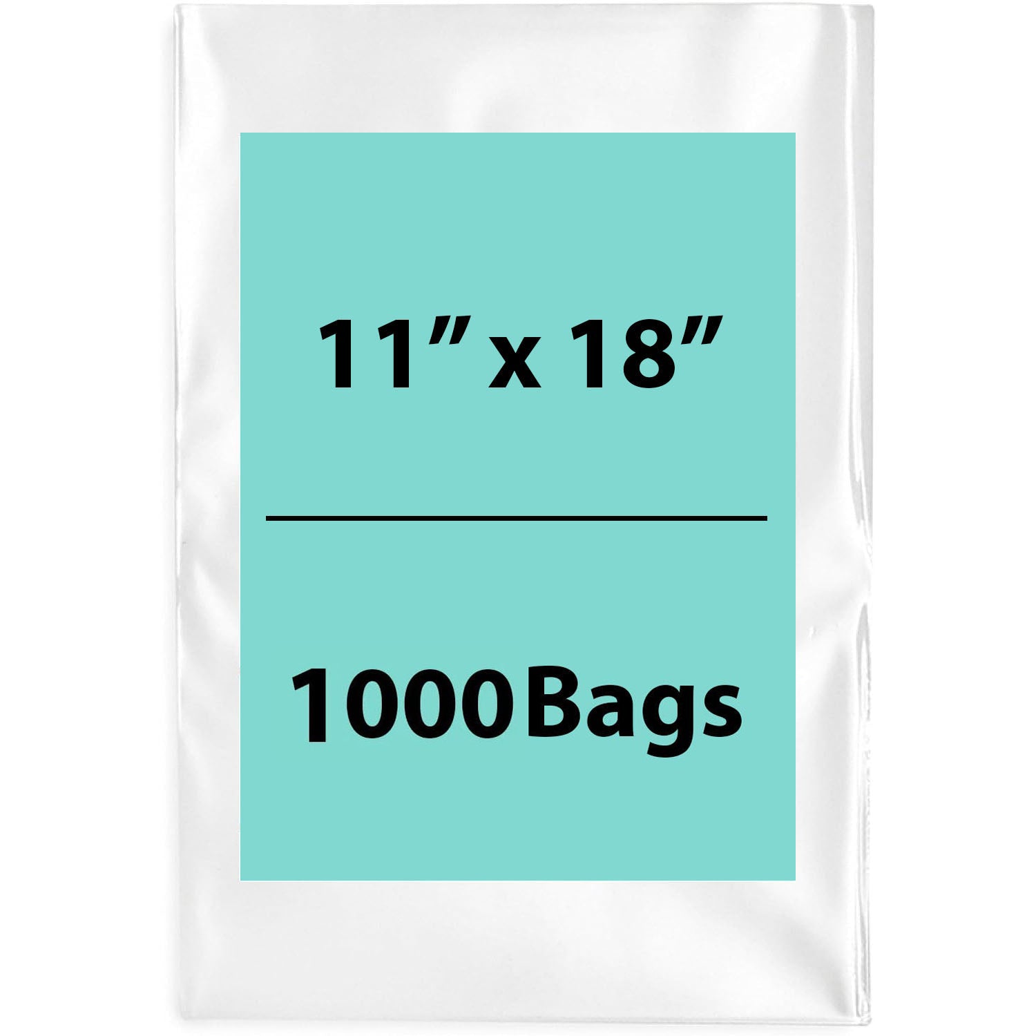 LDPE 4Mil Clear Poly Bags 11X18 inches 1000 Bags