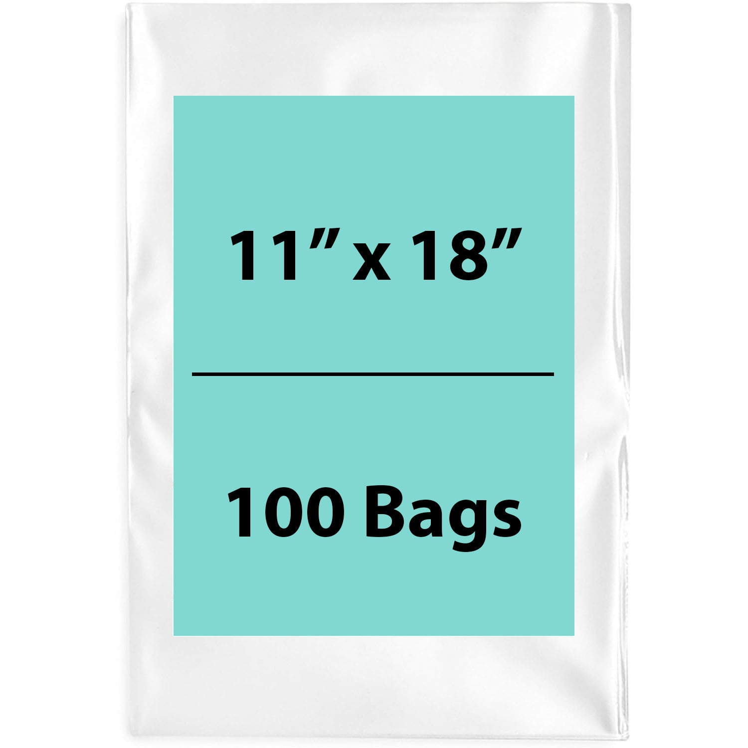Clear poly bags Flat 11 inch (width) X 18 inch (Height) LDPE