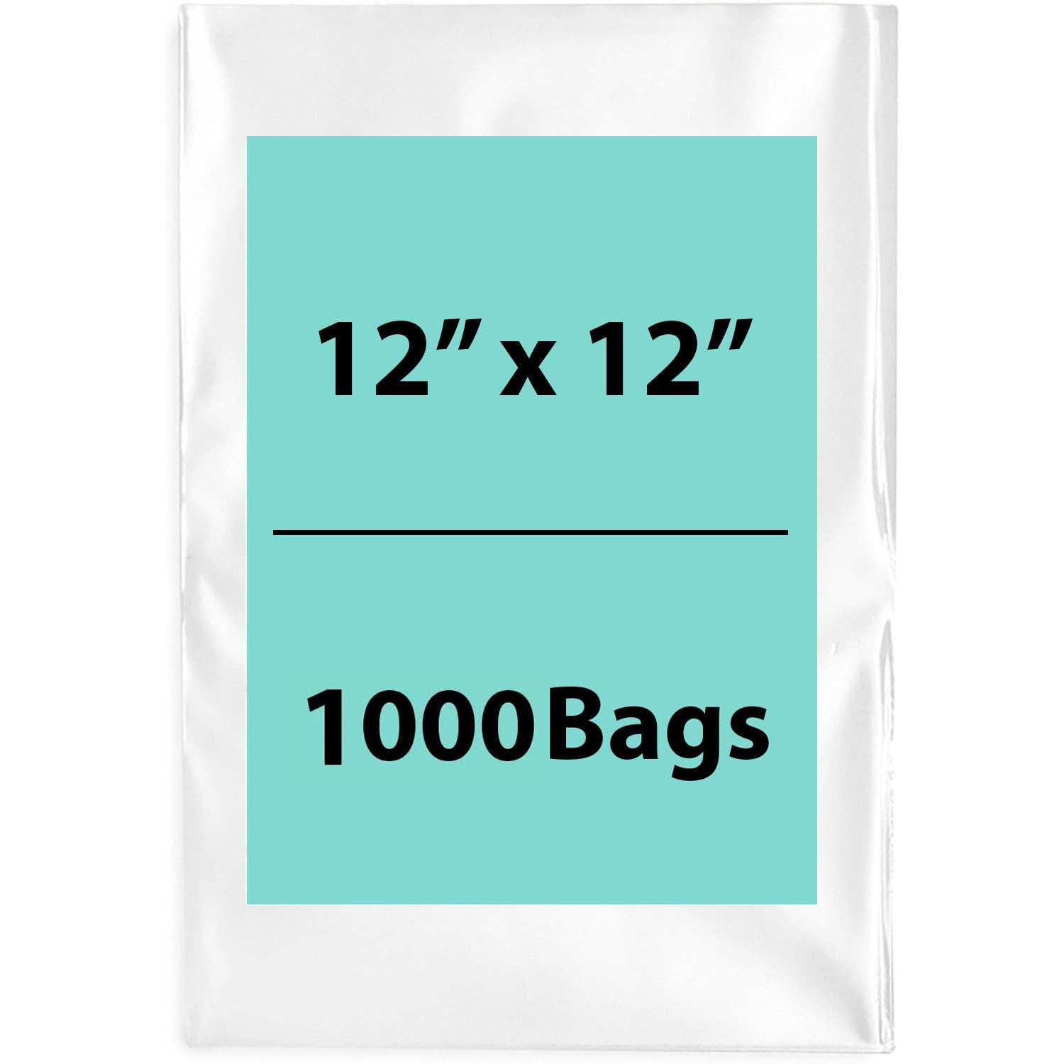 LDPE 4Mil Clear Poly Bags 12X12 inches 1000 Bags