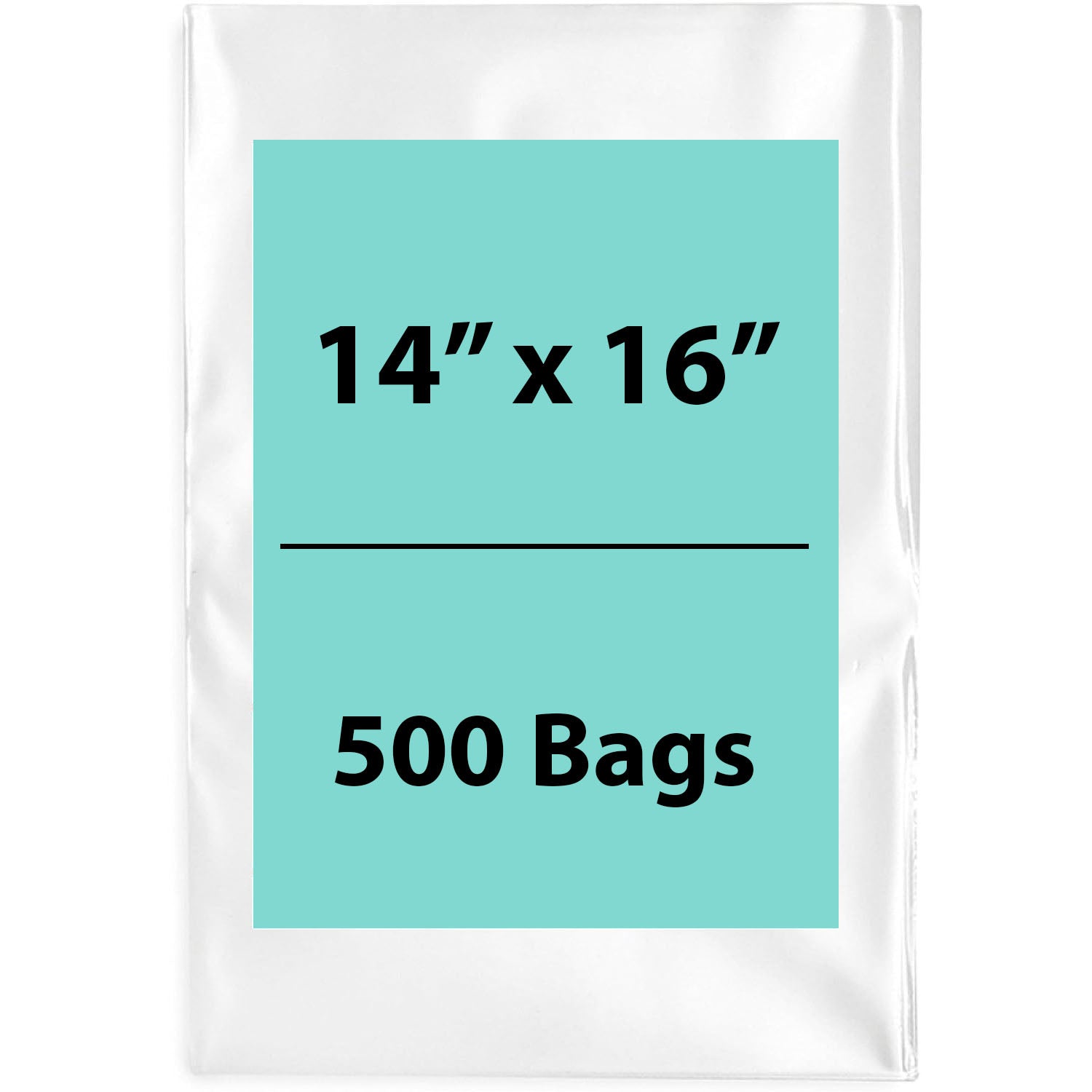 Clear poly bags Flat 14 inch (width) X 16 inch (Height) LDPE