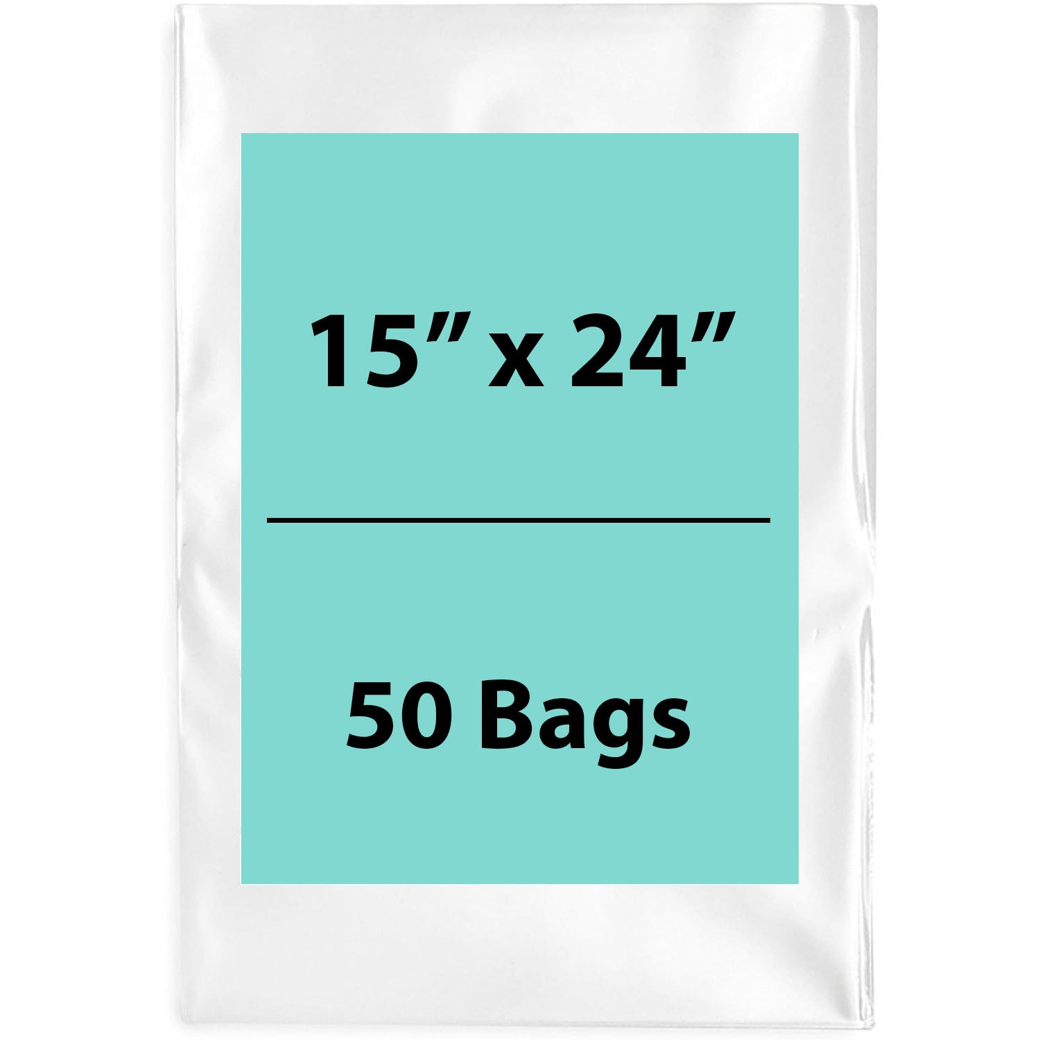 Clear poly bags Flat 15 inch (width) X 24 inch (Height) LDPE