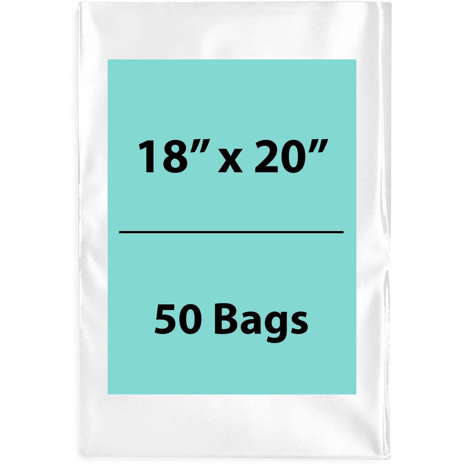 Clear poly bags Flat 18 inch (width) X 20 inch (Height) LDPE
