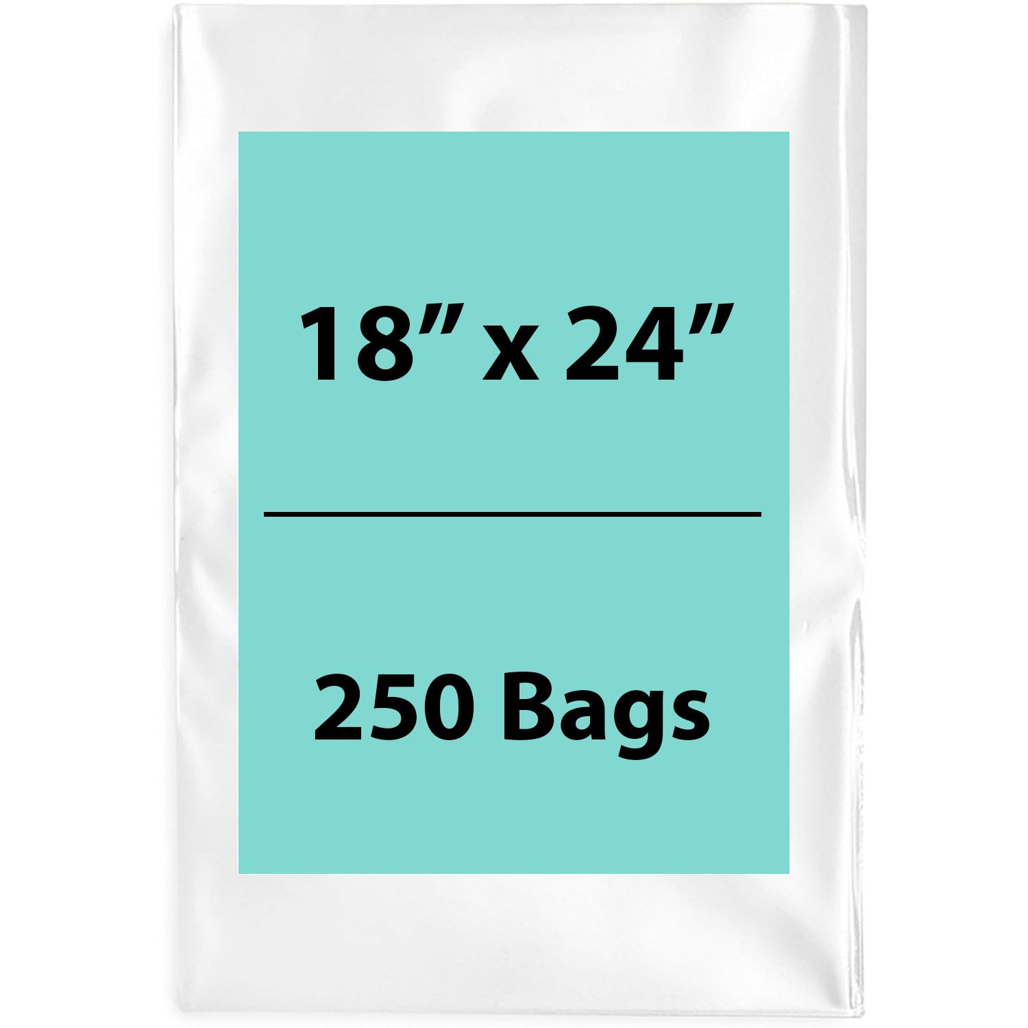 Clear poly bags Flat 18 inch (width) X 24 inch (Height) LDPE