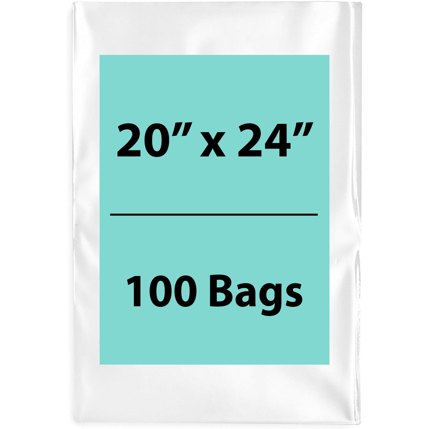 Clear poly bags Flat 20 inch (width) X 24 inch (Height) LDPE